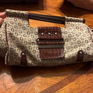 Vintage Guess monogram handbag